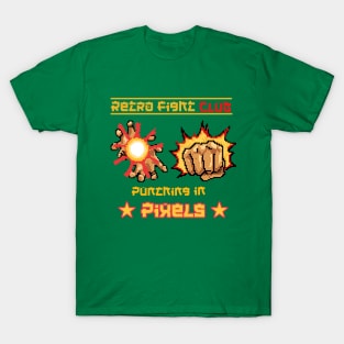 Retro Fight Club Punching in Pixels, Gaming T-Shirt